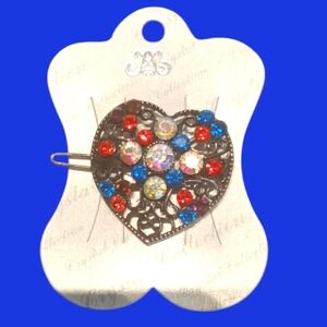 Rhinestone Heart Barrett NEW